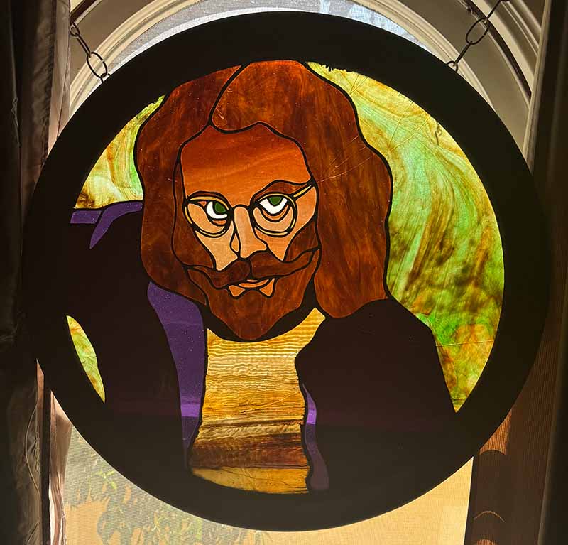 Randy Beaver Self Portrait in Stained Glass