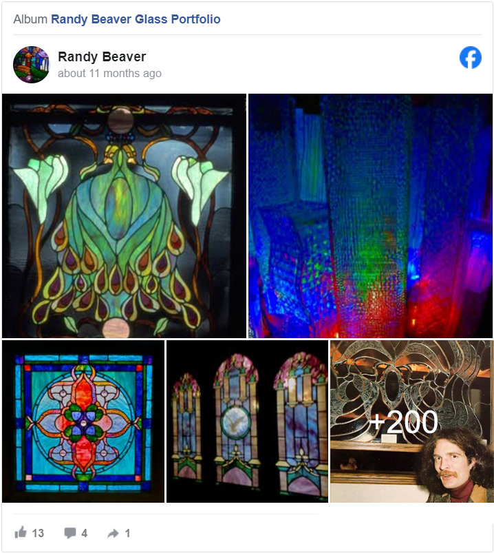 Randy Beaver Stained Glass Series on Facebook